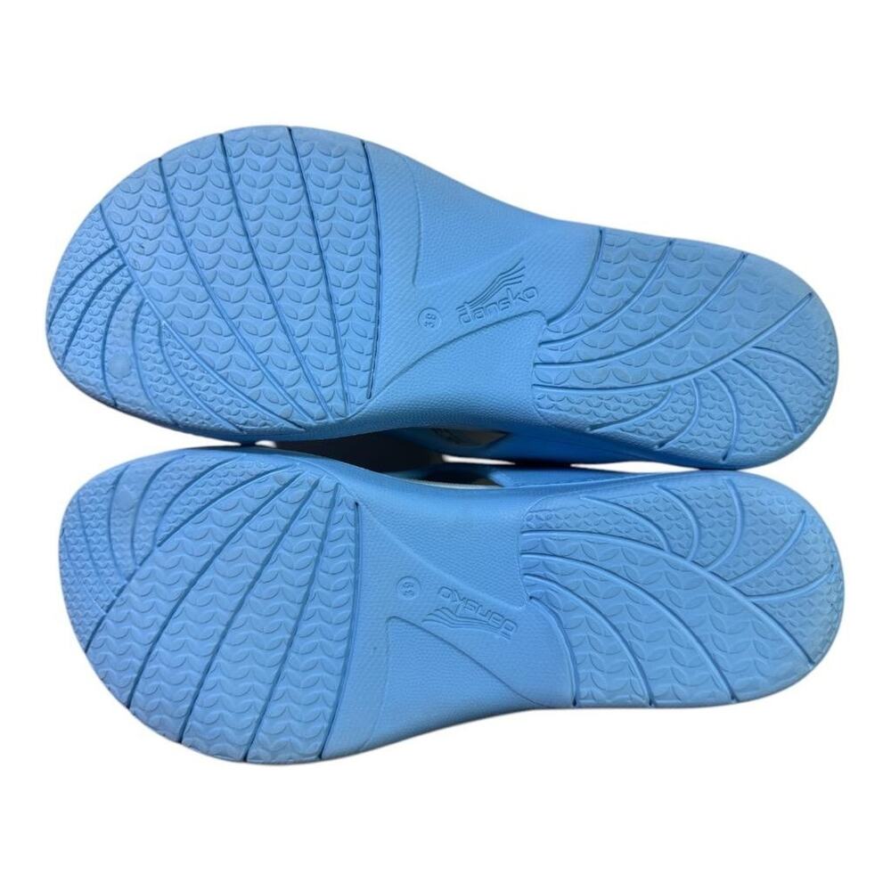 Dansko Krystal Blue Toe Loop Sandal Women size 39 US 9 - Picture 6 of 6
